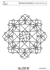 Mandala boyama sayfaları